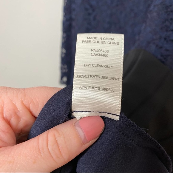 Rebecca Taylor Tank Lace Mix Pleat Dress Size 12 - Picture 10 of 12